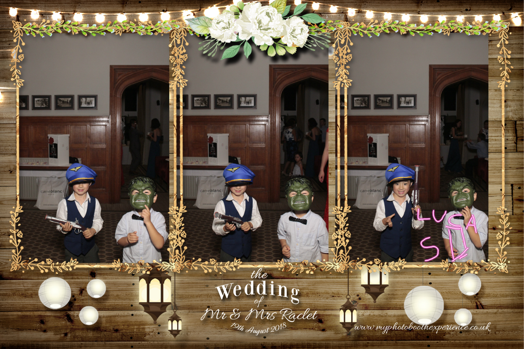 Mr & Mrs Raclet | View more photos from the event at gallery.myphotoboothexperience.co.uk/u/MyPhotoBoothExperienceLtd/Mr-Mrs-Raclet
